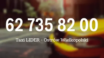 Taxi LIDER - Ostrów Wielkopolski